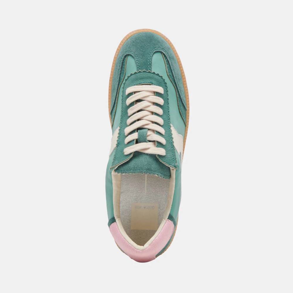 NEW DOLCE VITA women's notice sneakers in green suede - Picture 8 of 8